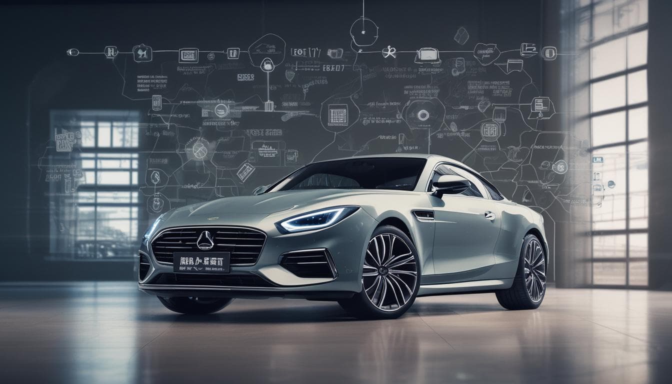 显示各种汽车金融科技应用程序的图像