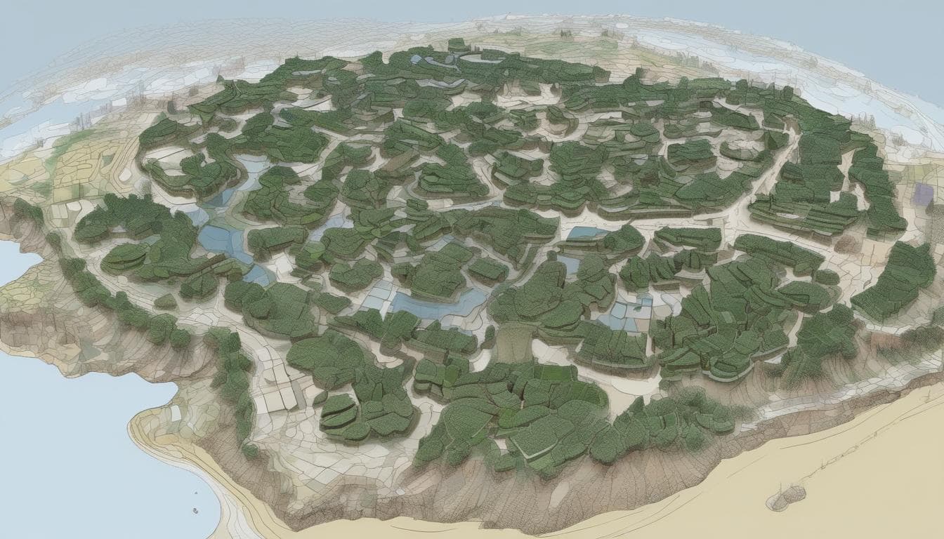 라이다 센서가 생성하는 3차원 점군 데이터 예시