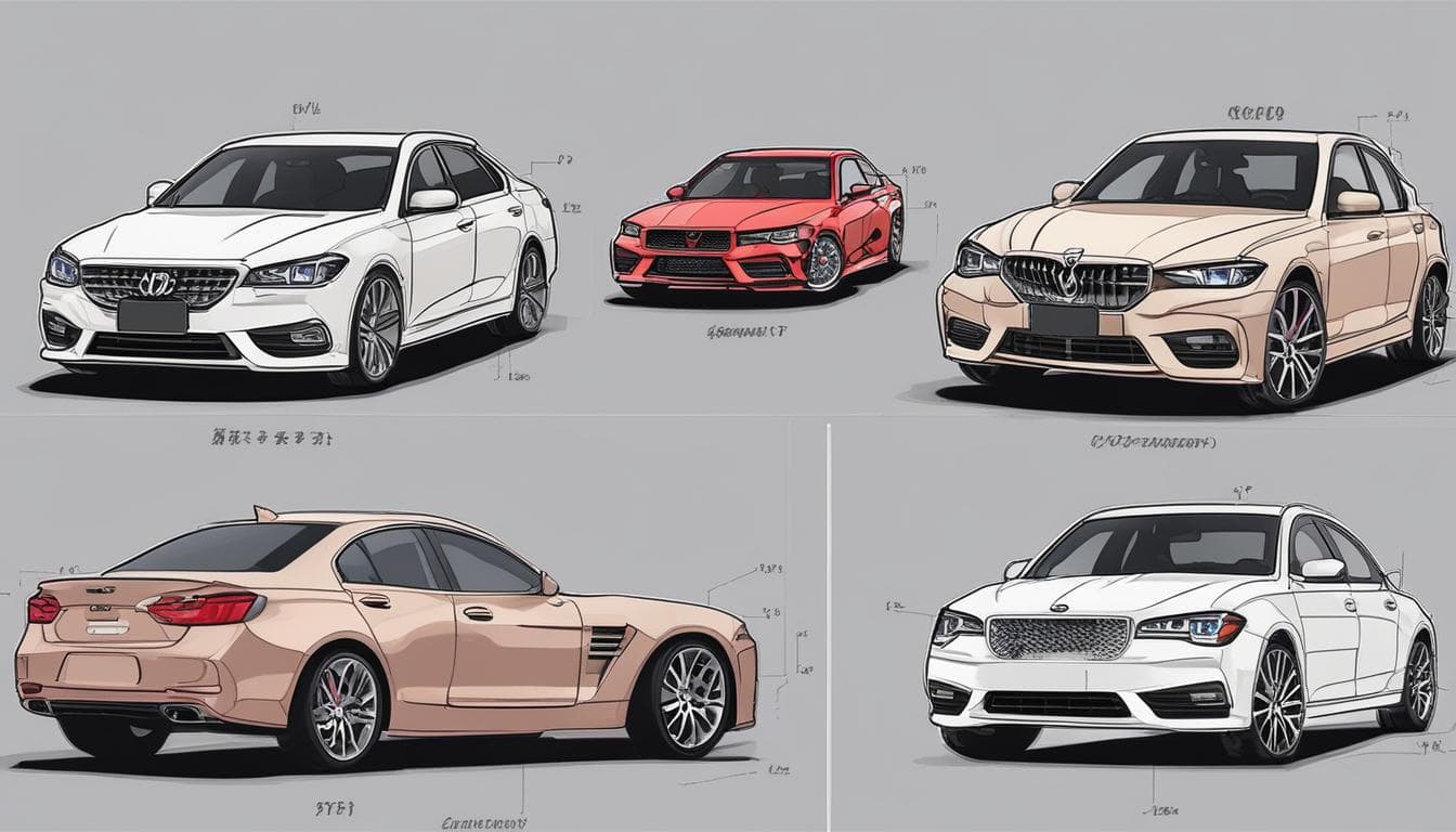 다양한 종류의 자동차 카메라 센서