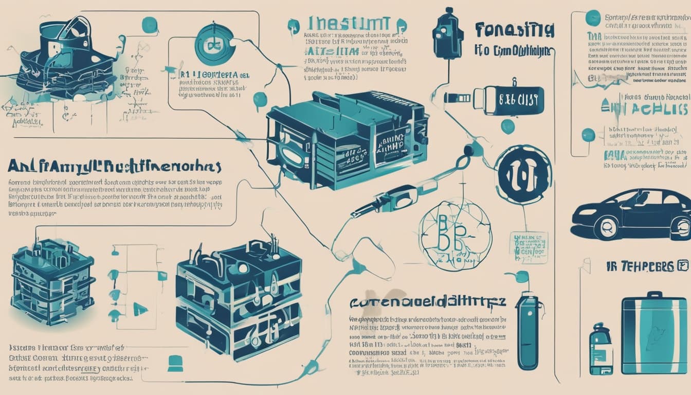 An infographic illustrating the key limitations of current lithium-ion batteries in EVs