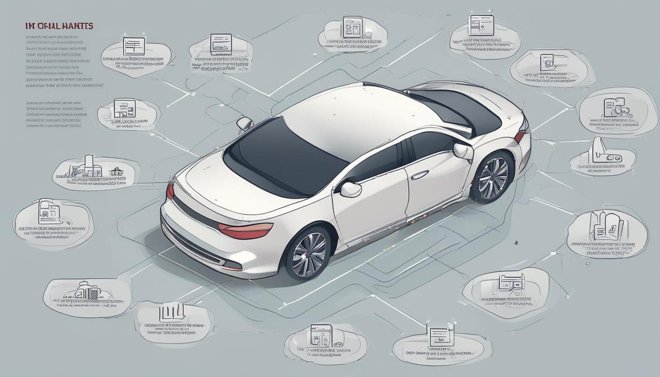 Image placeholder: Diagram illustrating the flow of data from in-car sensors to AI processing and personalized outputs.
