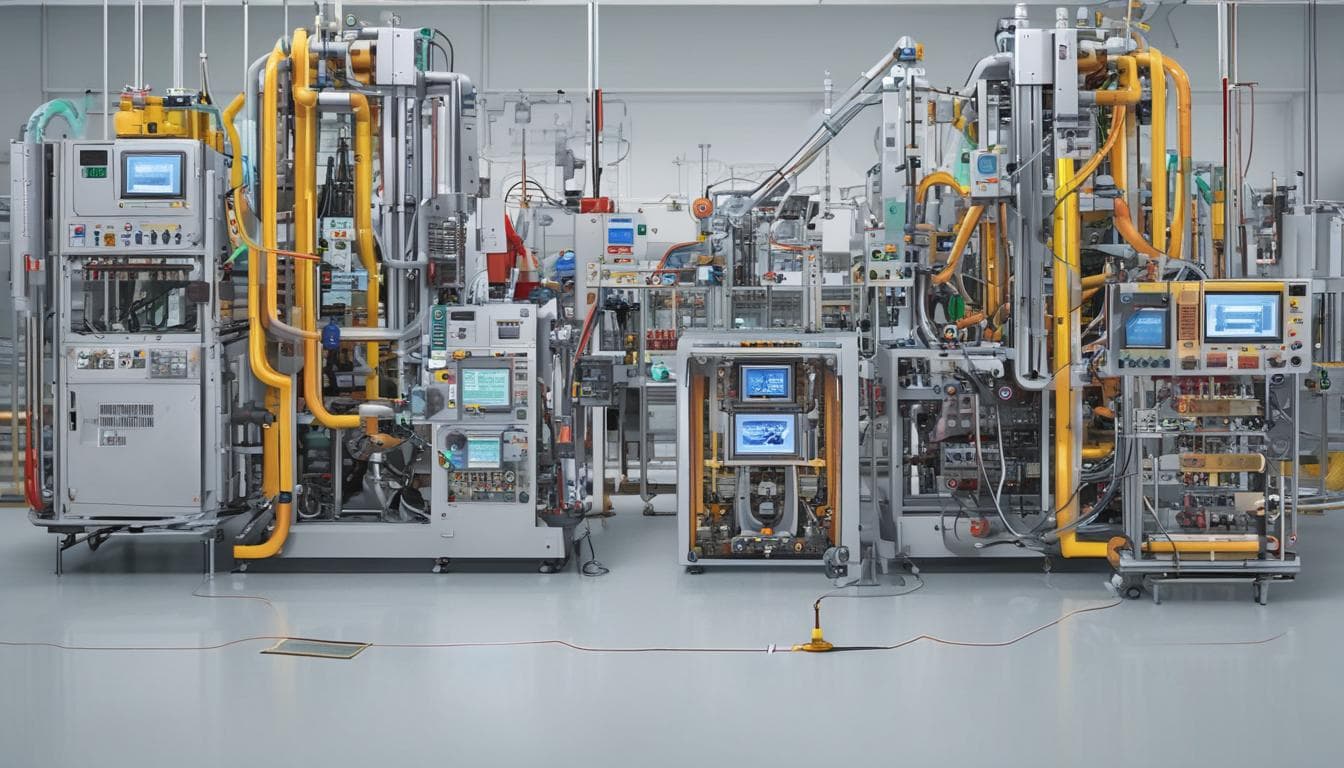 Imagen de un panel de control que muestra datos en tiempo real de una línea de producción automotriz