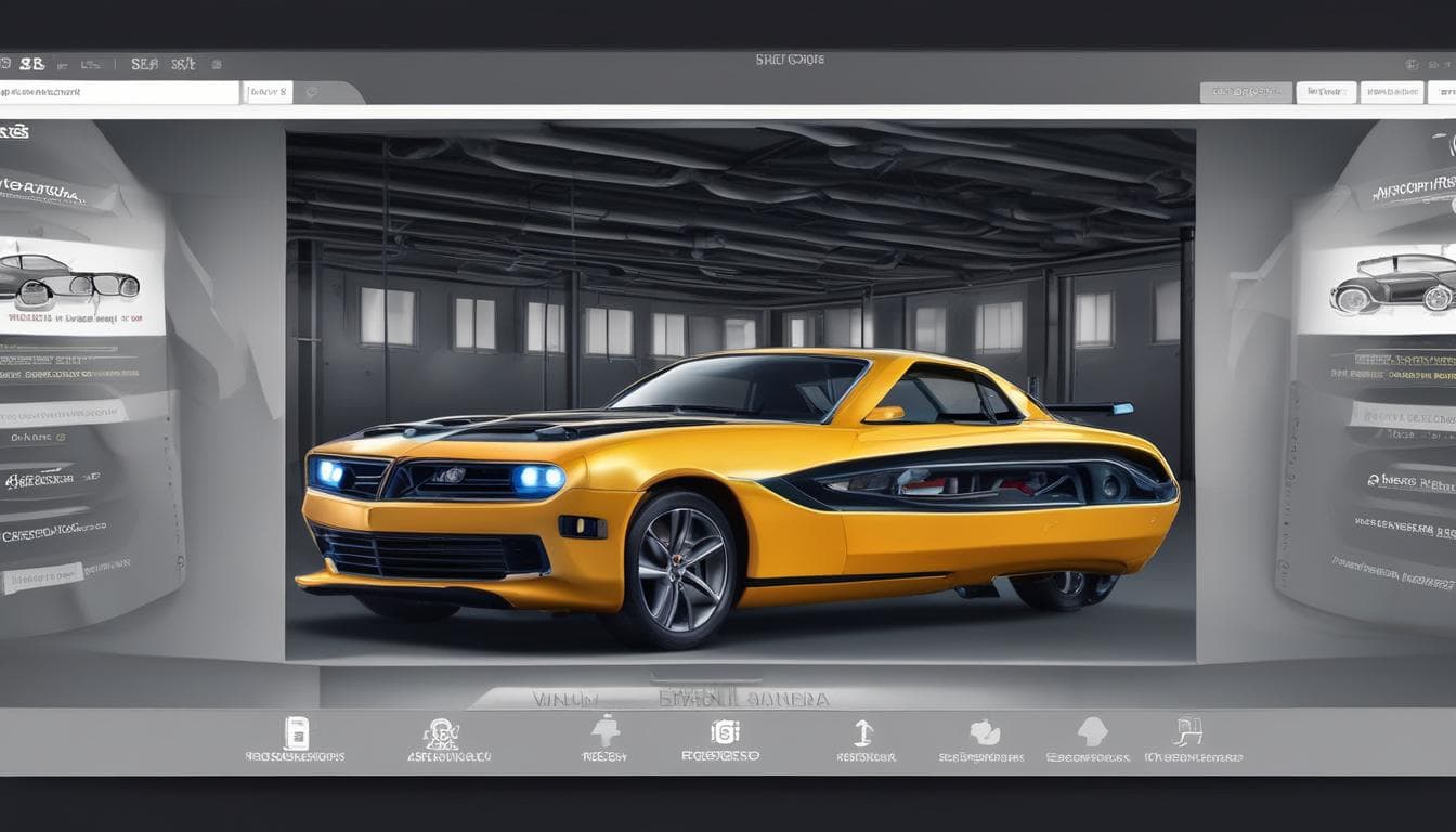Esempio di configuratore AR per auto