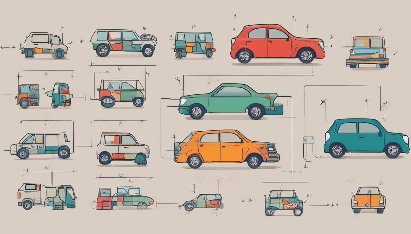 مخطط يوضح عملية إعادة تدوير سيارة بشكل كامل، من التفكيك إلى استخلاص المواد