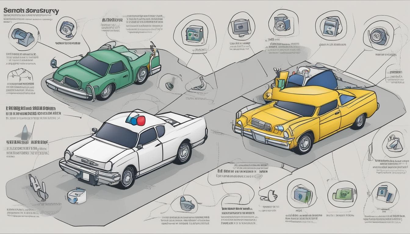 자동차 보안 시스템 아키텍처 다이어그램