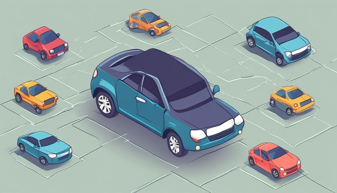 커넥티드 카의 다양한 공격 벡터를 시각적으로 표현한 이미지