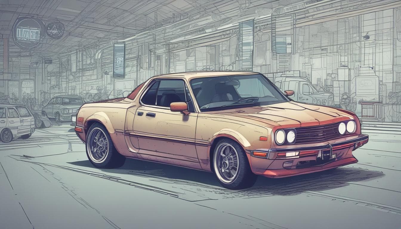 Alt text: Visualization of an NFT representing a car or a virtual car asset