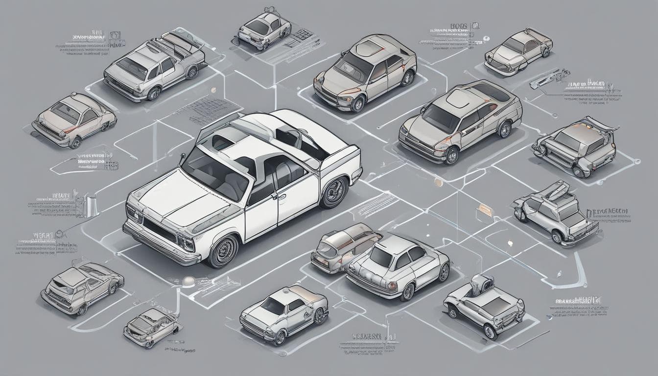 Image: A graphic illustrating the different data flows in a connected car
