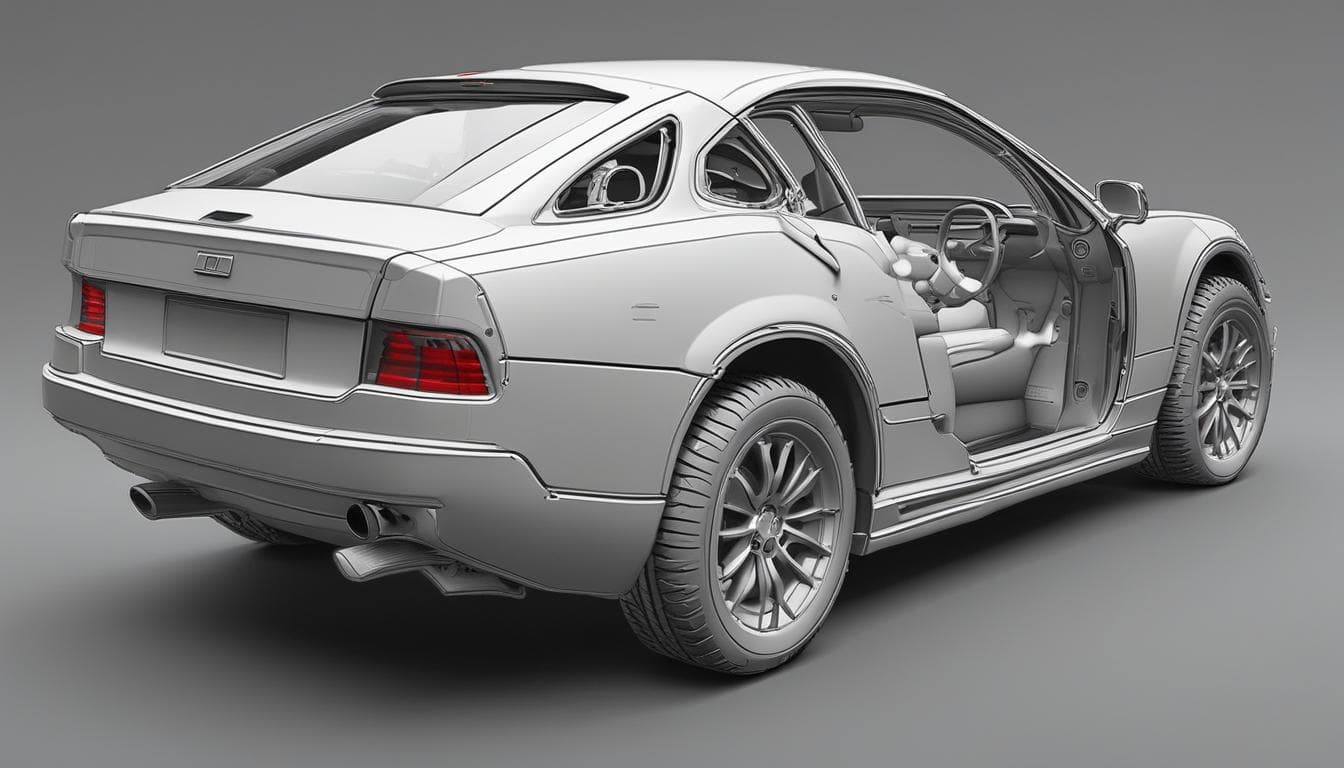 صورة لنموذج أولي لقطعة سيارة داخلية مطبوعة بتقنية ثلاثية الأبعاد