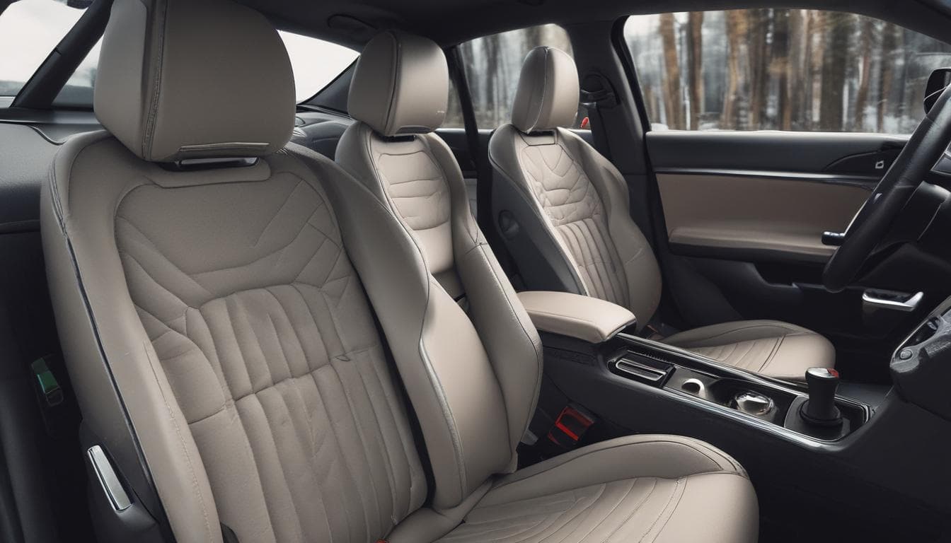 Image of a car seat with climate control