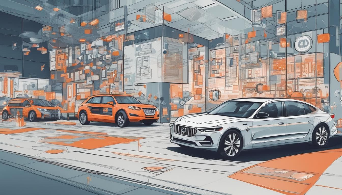 Schéma d'une architecture de cybersécurité automobile