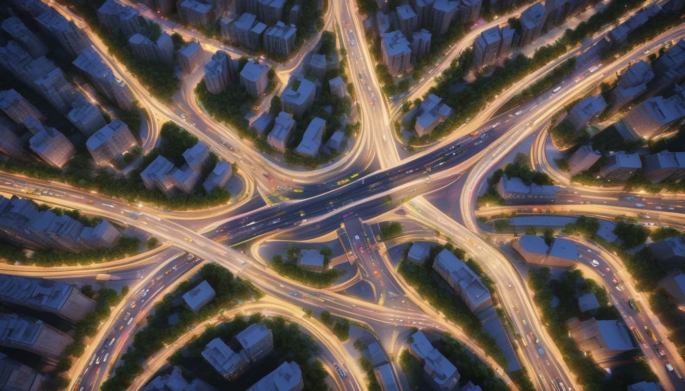 مدينة ذكية تستخدم بيانات V2X لإدارة حركة المرور