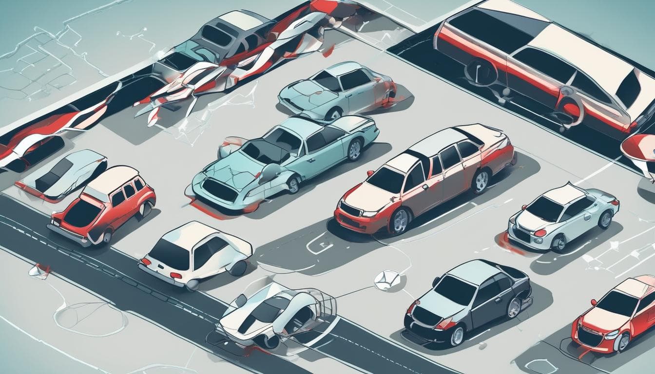 Illustration eines Edge-Computing-Netzwerks in vernetzten Fahrzeugen