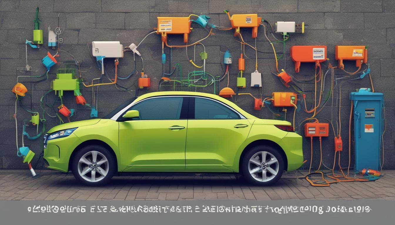 Elektrikli araçların geri dönüşüm sürecini gösteren bir görsel