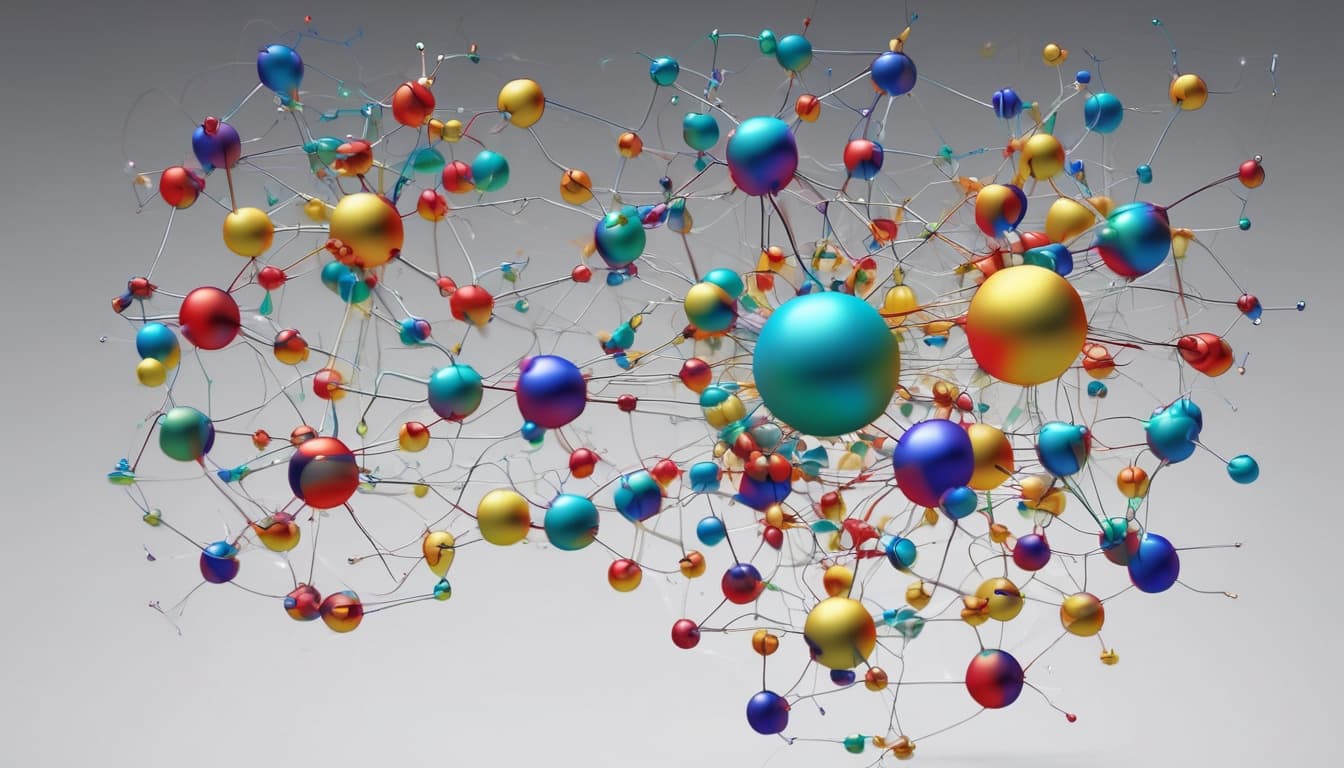 양자 컴퓨터가 분자 구조를 시뮬레이션하는 모습