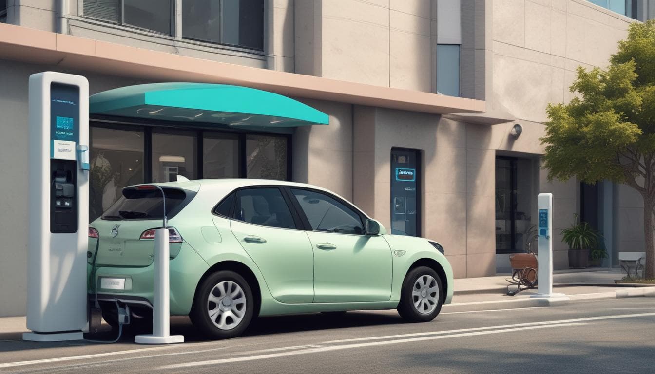 전기차 충전소 사진