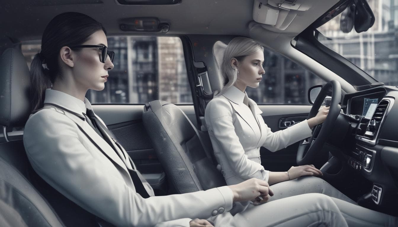 Image d'un assistant virtuel dans une voiture