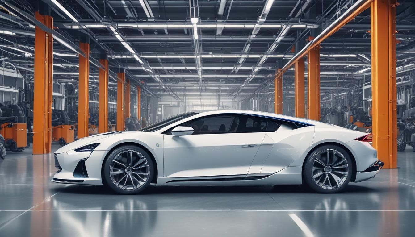 Image d'un logiciel de conception automobile assisté par l'IA