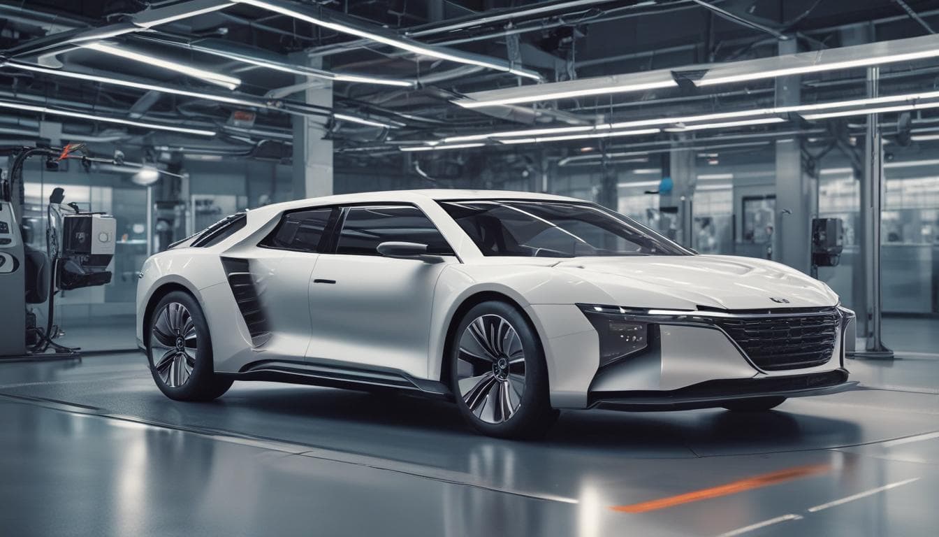 Image d'une simulation virtuelle d'un véhicule en cours de test