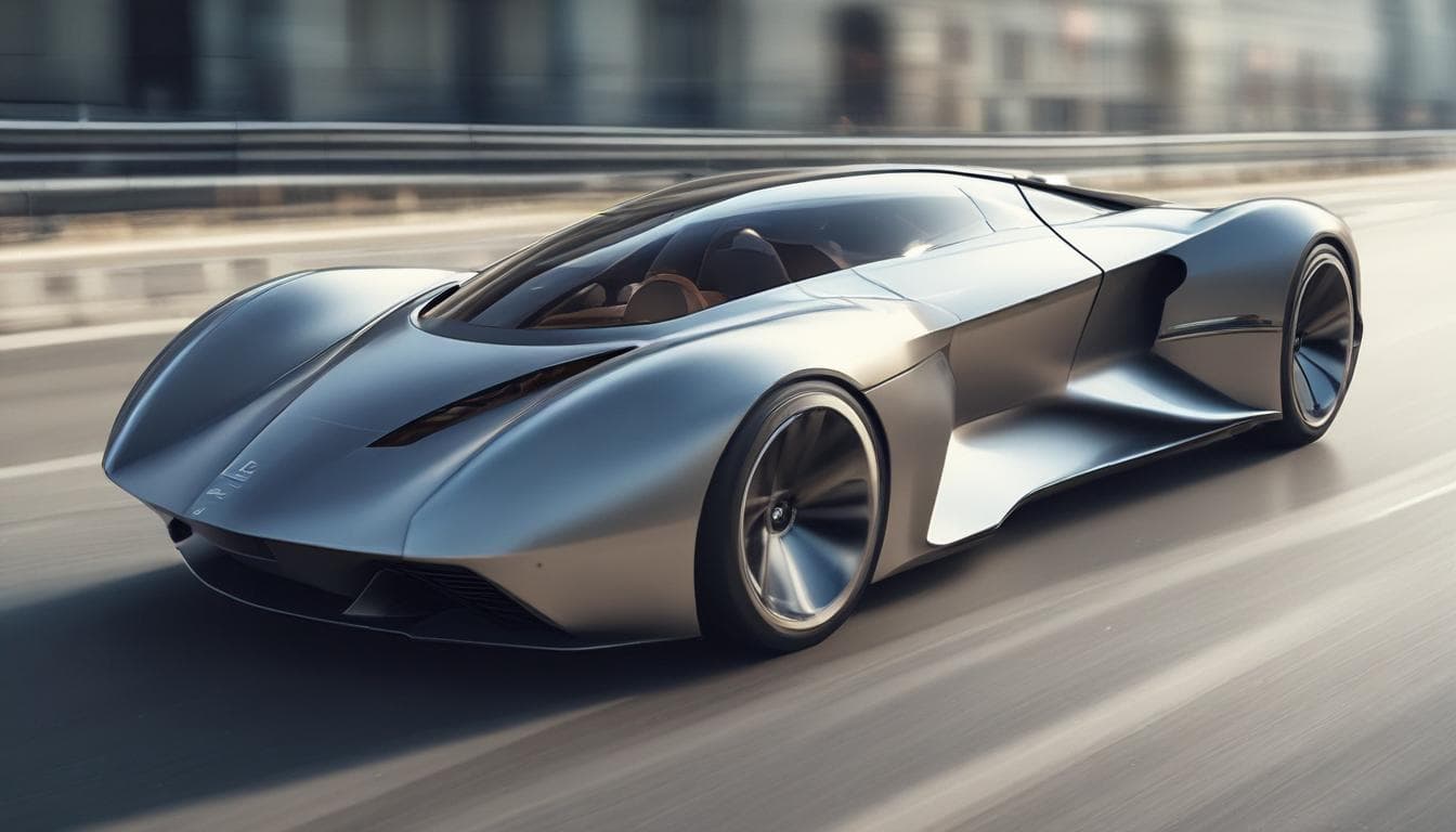 Bild eines aerodynamischen Fahrzeugdesigns