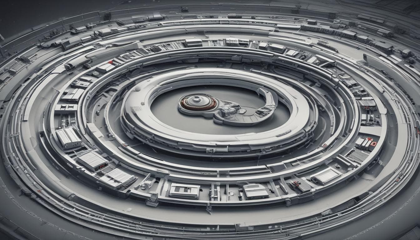 Bild einer Kreislaufwirtschaft in der Automobilindustrie