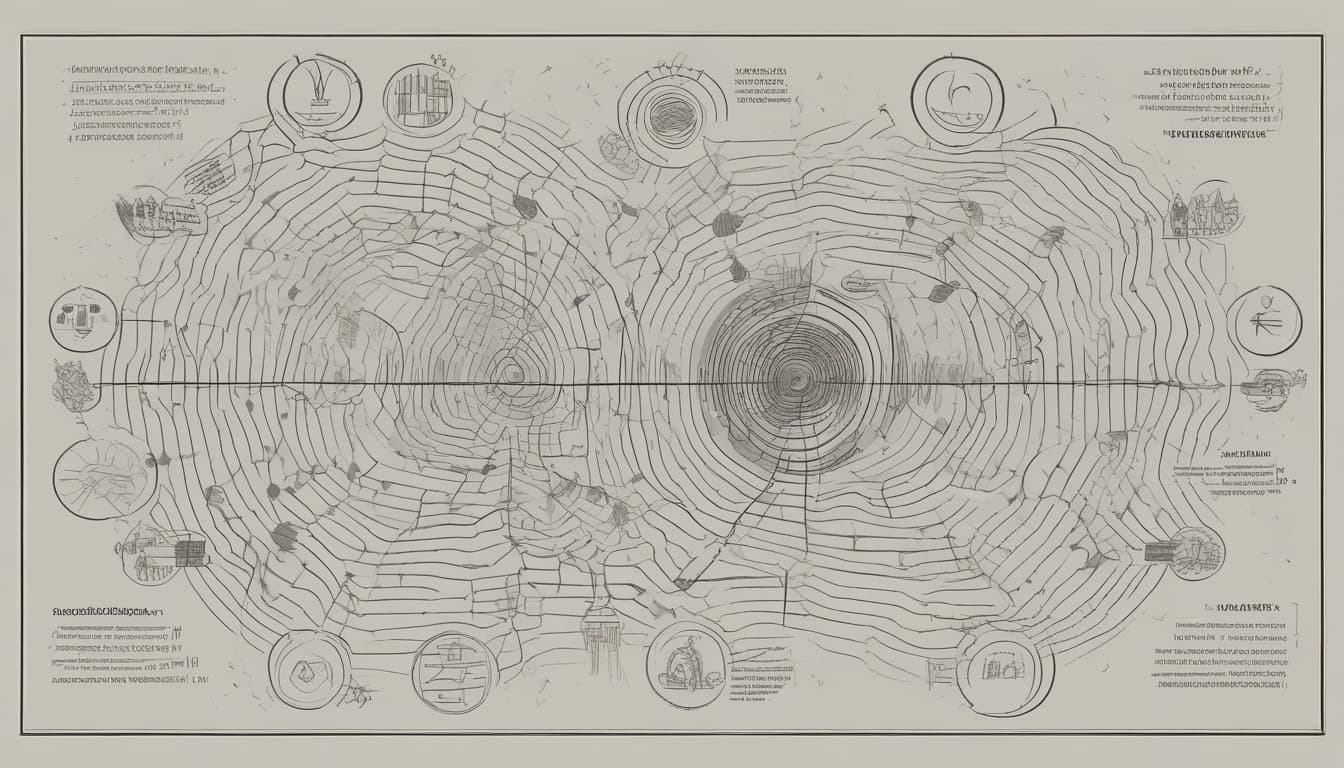 Conceptual image representing the continuous cycle of AI ethics development, monitoring, and adaptation
