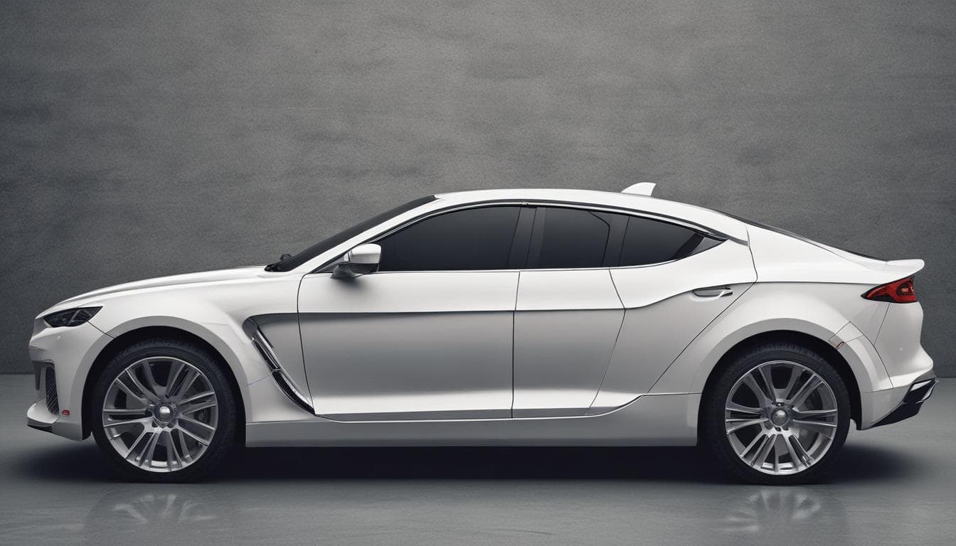 Kompozit malzemelerden yapılmış bir araç gövdesinin görüntüsü