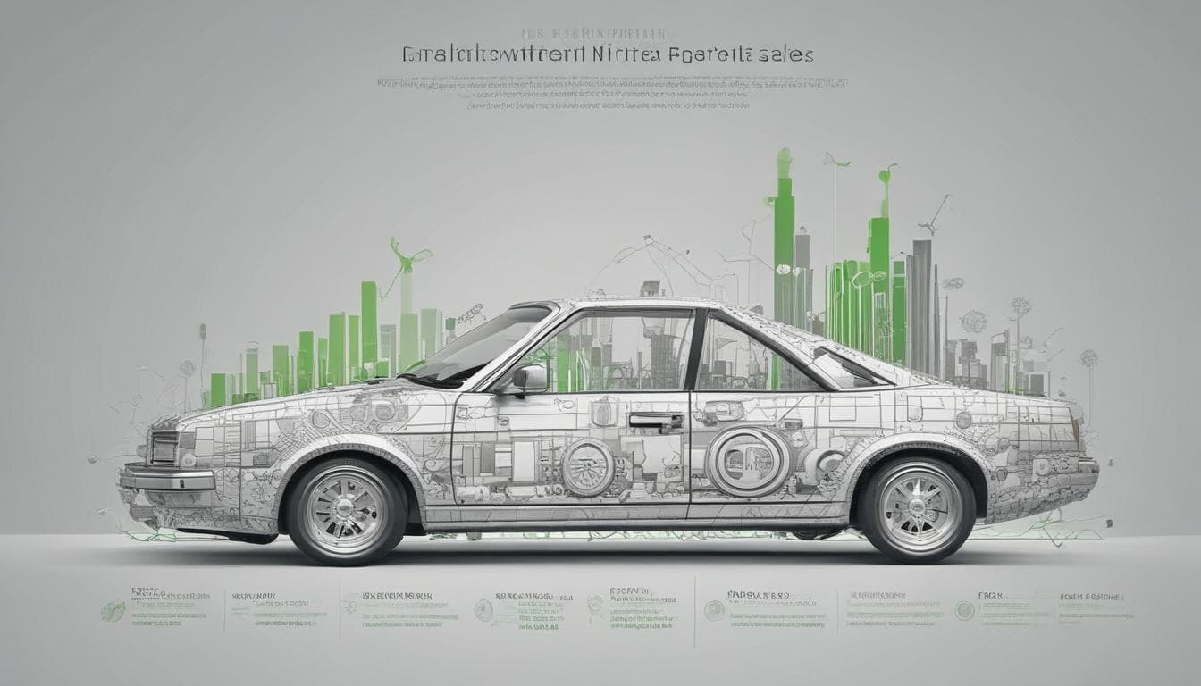 Graphique représentant l'évolution des ventes de véhicules écologiques