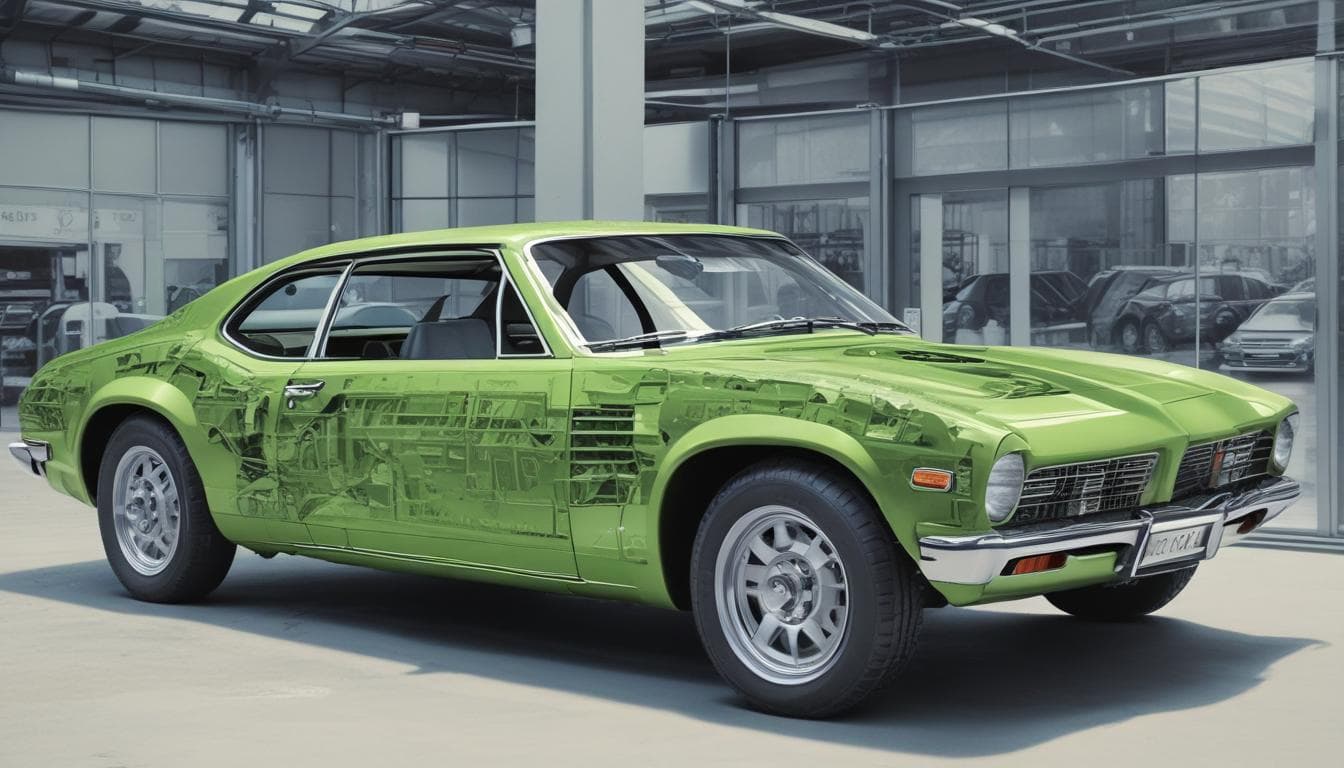 Image d'un véhicule en cours de recyclage