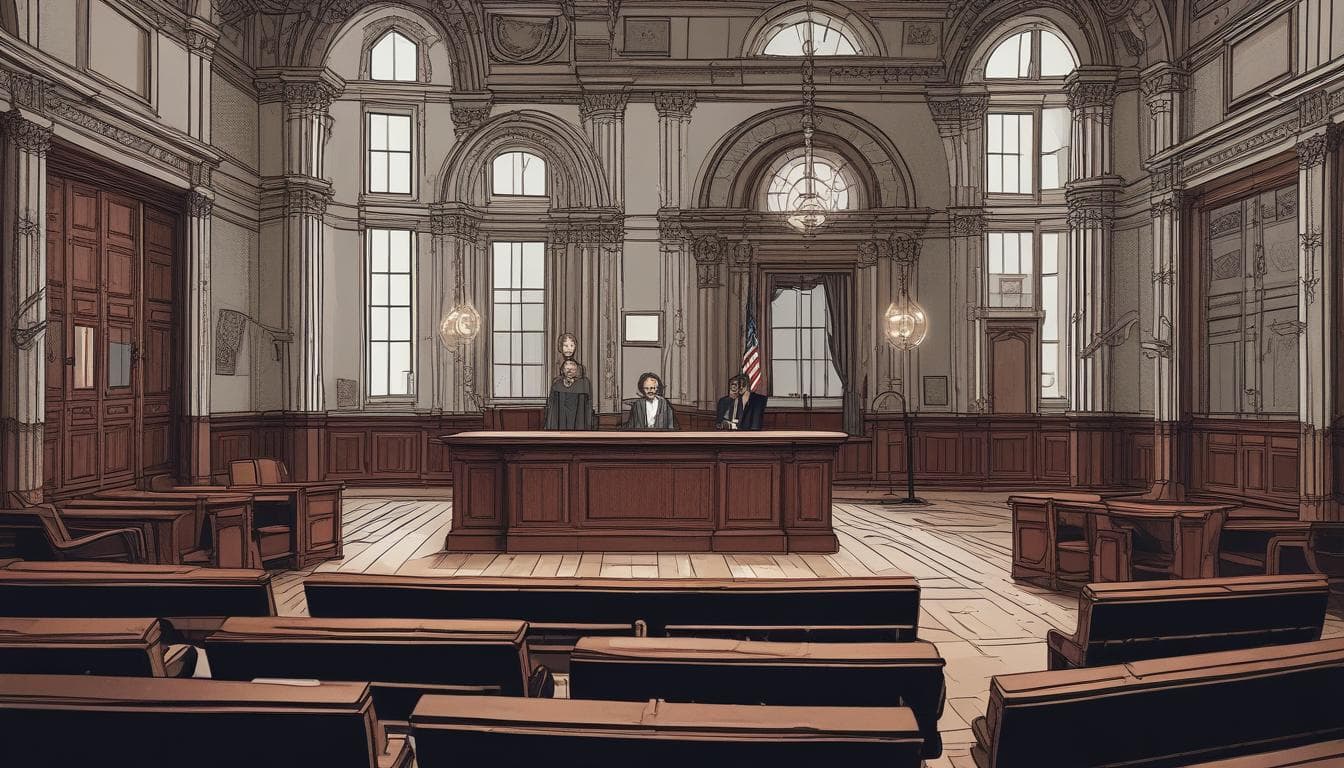 Immagine di un'aula di tribunale