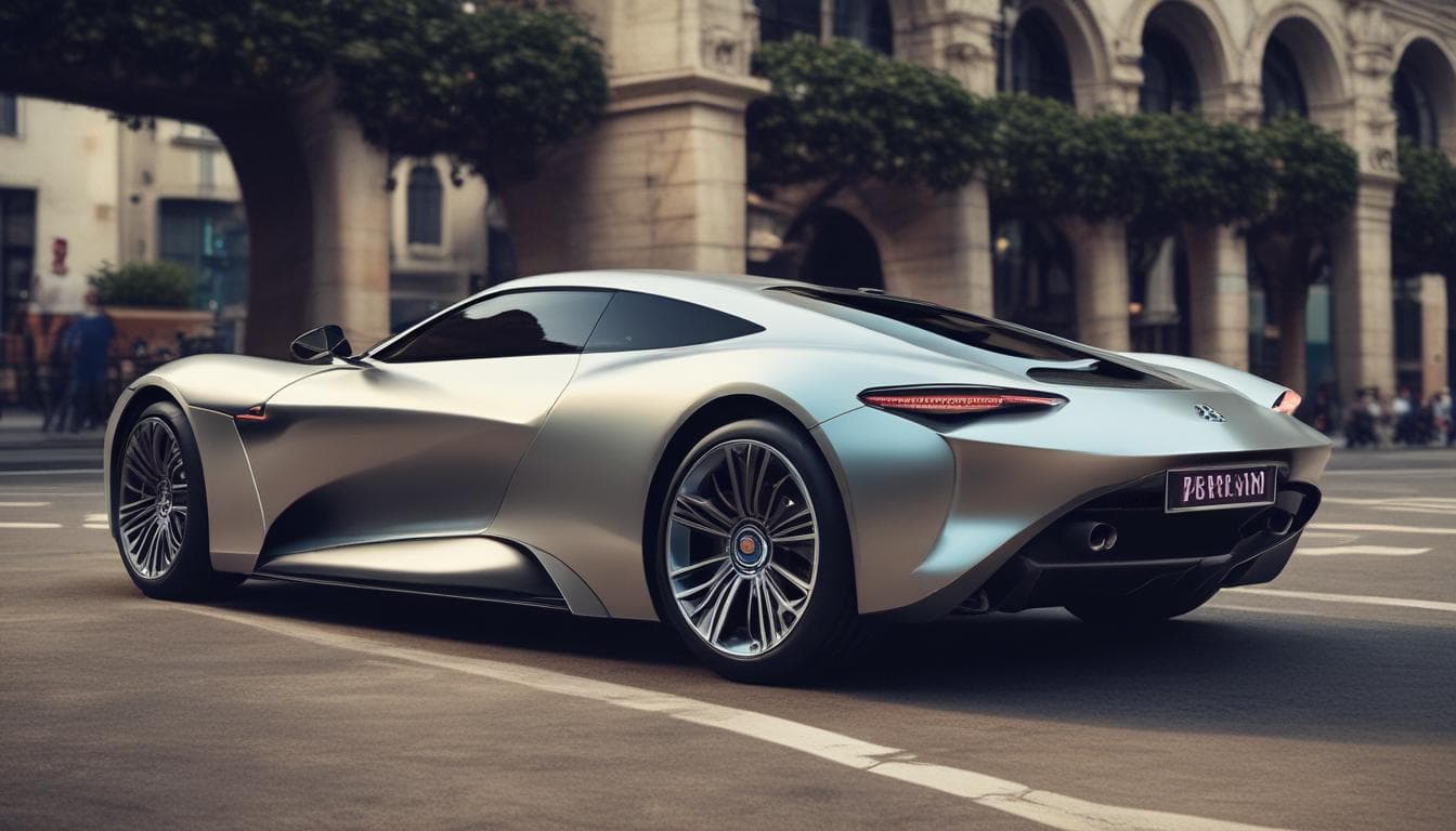 Immagine di una concept car futuristica